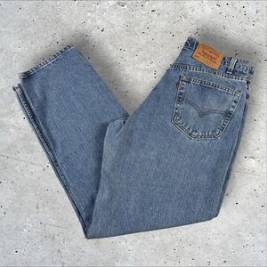 VTG 90s Levi's 550 Relaxed Tapered Fit Jeans Mens‎ Fits 32x32 Red Tab Denim USA
